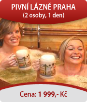 Pivní lázně Praha pro dva